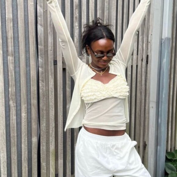 Orseund Iris Frou Frou Top Ivory - Picture 2 of 2